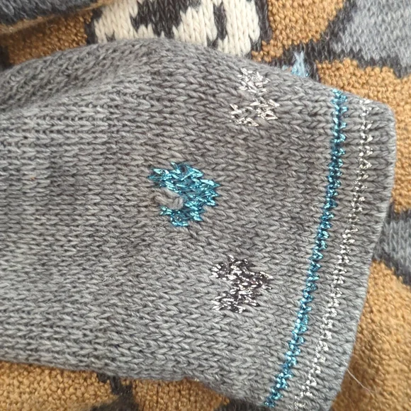 Christmas Vintage Teddy Bear Sweater Size Kids 5/6 - Picture 8 of 12